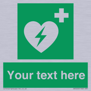 Custom Defibrillator Sign